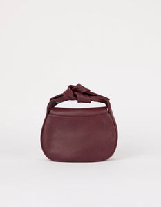 Coco Croissant Dark Cherry Soft Grain Leather