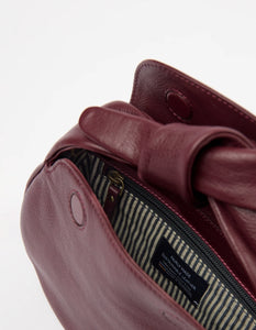 Coco Croissant Dark Cherry Soft Grain Leather