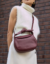 Load image into Gallery viewer, Coco Croissant Dark Cherry Soft Grain Leather
