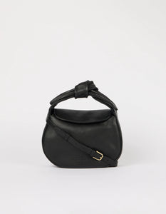 Coco Croissant Black Soft Grain Leather