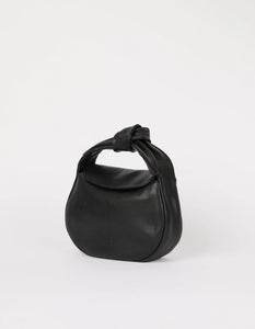 Coco Croissant Black Soft Grain Leather