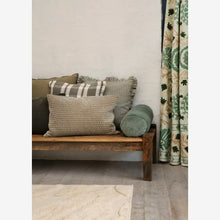 Load image into Gallery viewer, Quilted velvet cushion cover 40x6, light green
