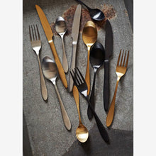 Load image into Gallery viewer, Stainless steel cutlery Set of 4, Brushed Gold

