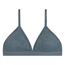Load image into Gallery viewer, DARLING Unpadded comfy bralette, Greyed Blue
