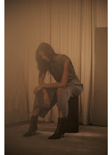 Load image into Gallery viewer, DENI Grossgrain long dress, Vetivier

