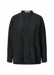 Ellenor Crinckled shirt Black