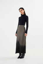 Load image into Gallery viewer, Ellery coastal bias slim skirt Asphalt black
