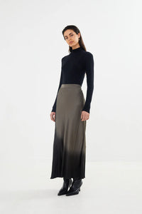 Ellery coastal bias slim skirt Asphalt black