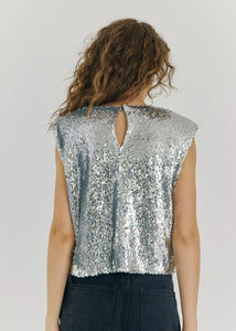 Emma top, Silver
