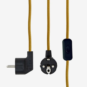 Enamel Table Lamp Mustard