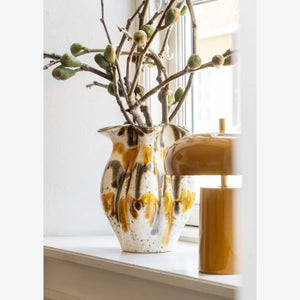 Enamel Table Lamp Mustard