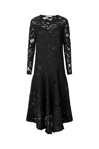 ENID Orchid lace dress Black