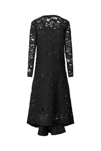 ENID Orchid lace dress Black