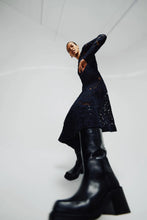Load image into Gallery viewer, ENID Orchid lace dress Black
