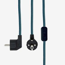Load image into Gallery viewer, Handmade enamel table lamp, Dusty Blue
