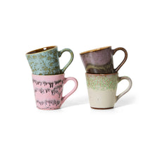 Load image into Gallery viewer, 70s ceramics espresso mugs (set of 4), brutalism
