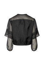 Load image into Gallery viewer, Everlyn Orgaza layer shirt jacket Black
