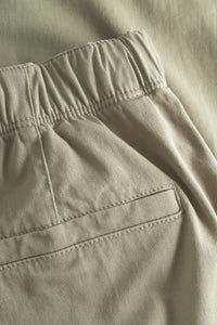 Ezra Relaxed Organic Stretch Twill Trouser, Moss Green