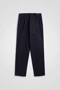 Ezra Cotton Wool Trousers Dark Navy