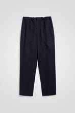 Load image into Gallery viewer, Ezra Cotton Wool Trousers Dark Navy
