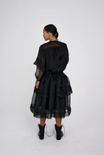 Load image into Gallery viewer, Falka Organza layer skirt Black
