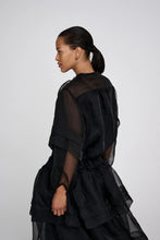 Load image into Gallery viewer, Falka Organza layer skirt Black
