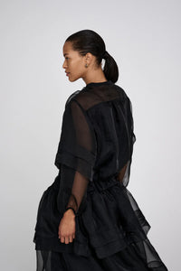 Falka Organza layer skirt Black