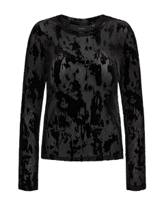 FLAME longsleeve blouse, Black