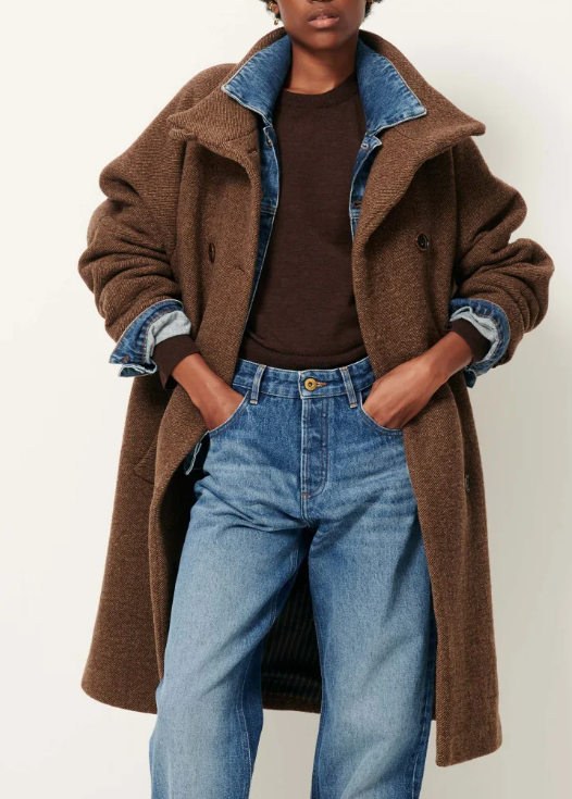FLORAL BLVD Coat Warm Stone