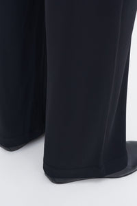 Fluid Jersey Trousers Black