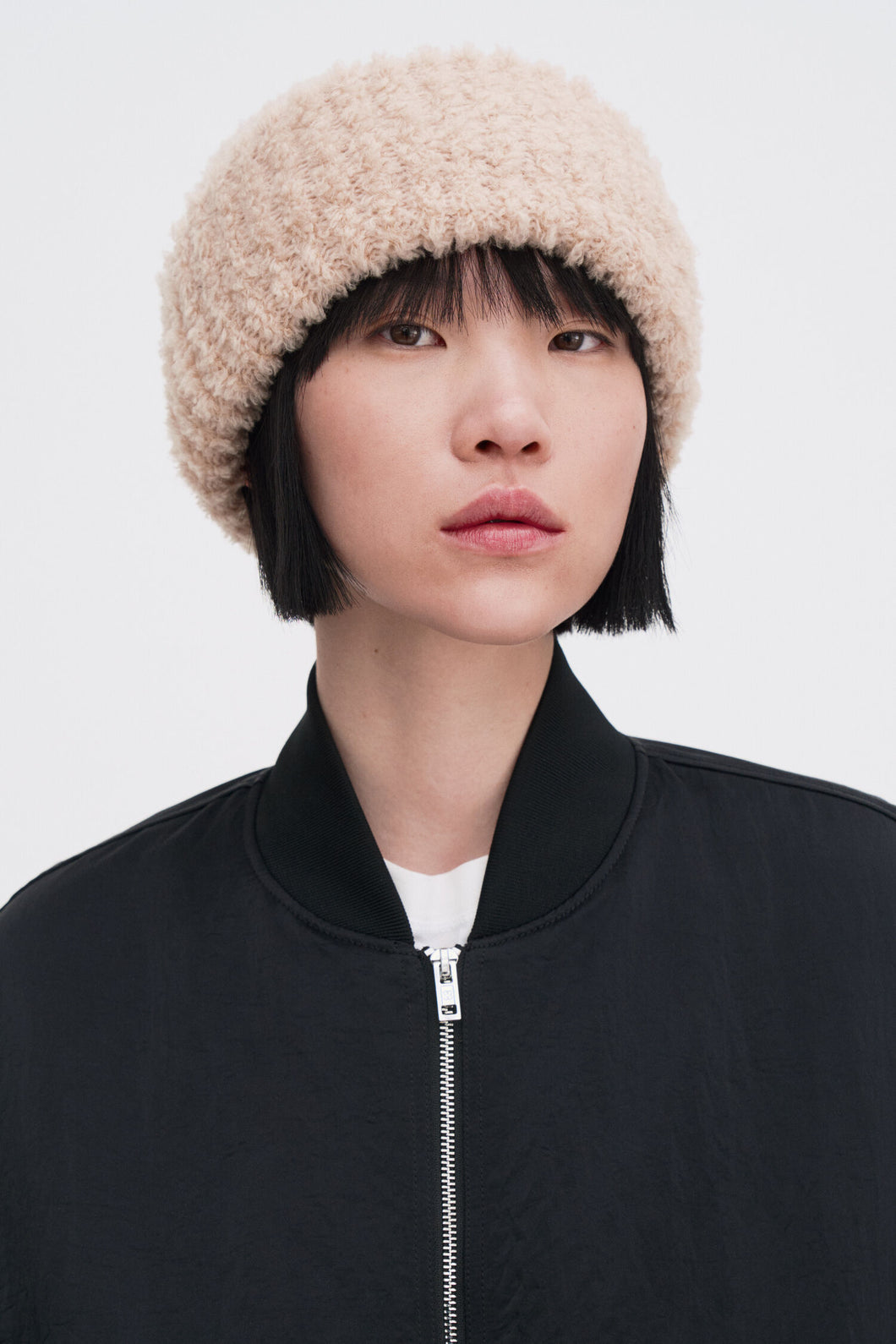 Fluffy Hat Dusty Pink