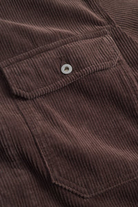 Folke Wide Wale Corduroy Chore Jacket, Espresso
