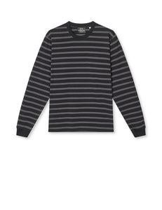 Frode Stripe LS Jersey, Asphalt/Black