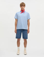 Load image into Gallery viewer, Frode Stripe Tee, Bright Cobalt/White
