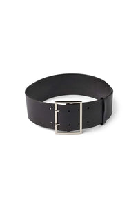 Gerde Wide Leather Belt Black