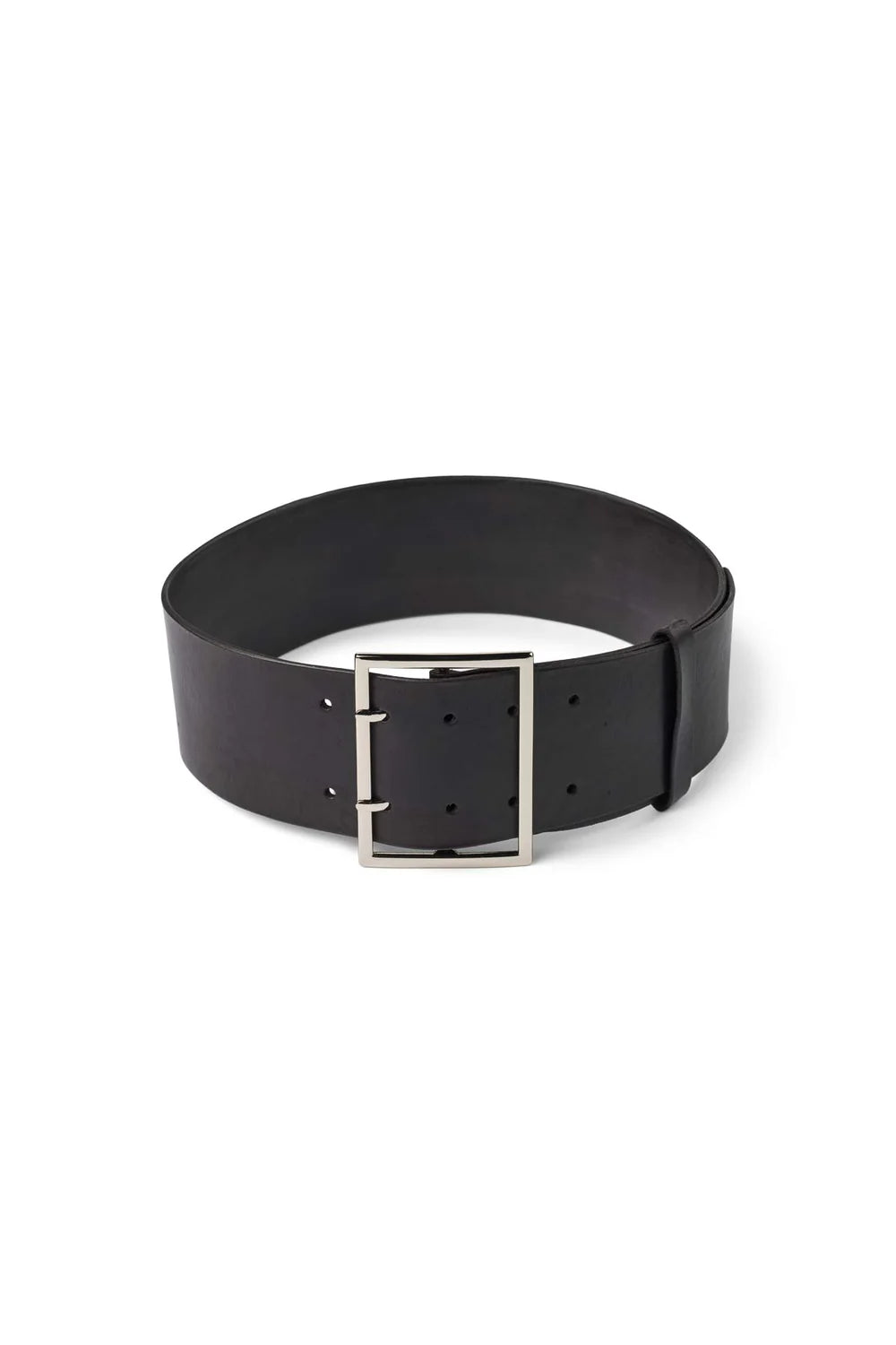 Gerde Wide Leather Belt Black