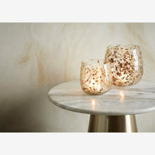 Load image into Gallery viewer, Glass votive w/ leaves
