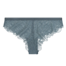 Laden Sie das Bild in den Galerie-Viewer, GLORIA Brazilianische Spitzenpanties, Blaugrau
