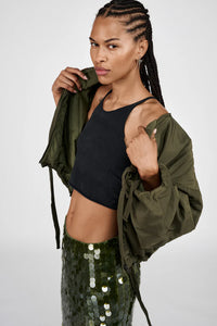 Glod arched jacket Army green