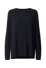 Load image into Gallery viewer, Heart Merino ribbed Pullover Midnight
