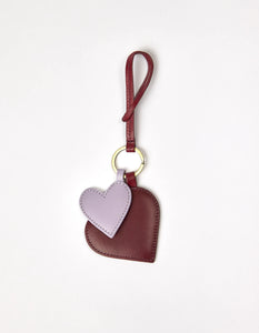 Hearts Bag Charm, Ruby