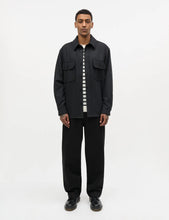 Laden Sie das Bild in den Galerie-Viewer, Cotton Twill Henry Pants, Black
