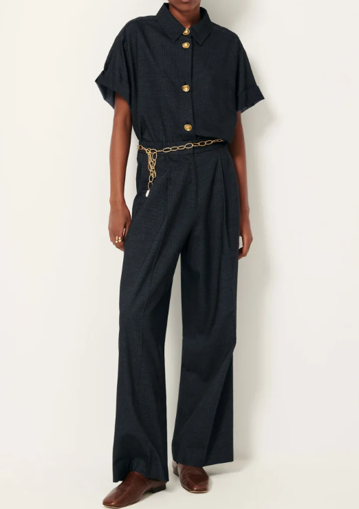 HOJIKA Pants Indigo Blue