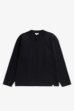 Load image into Gallery viewer, Isefjord Compact Cotton LS T-shirt, Black
