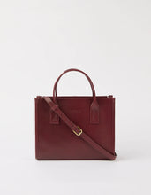 Load image into Gallery viewer, Jackie Midi Leather Strap Dark Cherry Classic Leather
