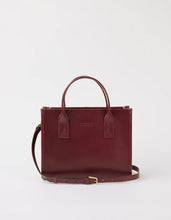 Load image into Gallery viewer, Jackie Midi Leather Strap Dark Cherry Classic Leather
