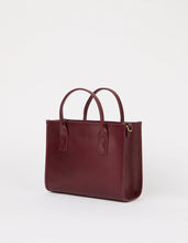 Load image into Gallery viewer, Jackie Midi Leather Strap Dark Cherry Classic Leather
