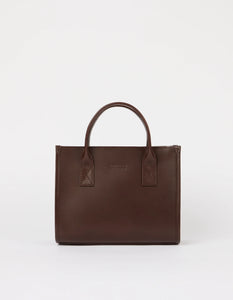 Jackie Midi Webbing Strap Chocolate Classic Leather