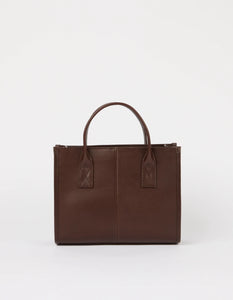 Jackie Midi Webbing Strap Chocolate Classic Leather