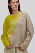 Load image into Gallery viewer, JASMIN Cross dye boxy sweater, Limeade pelican combo
